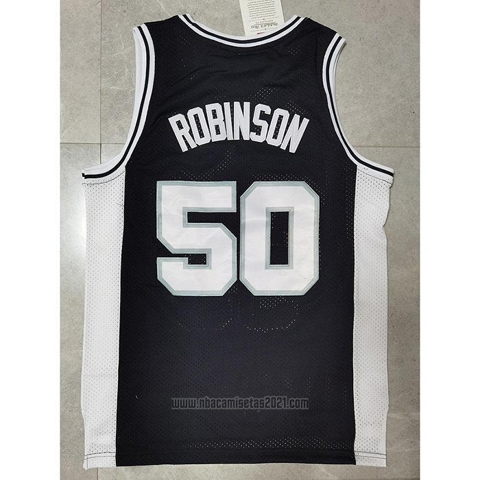 Camiseta San Antonio Spurs David Robinson #50 Mitchell & Ness Negro